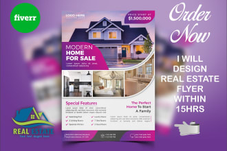 design real estate flyer within 15hrs