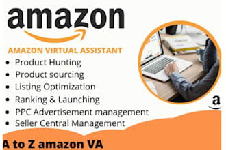 be your amazon virtual assistant, expert amazon fba, fbm