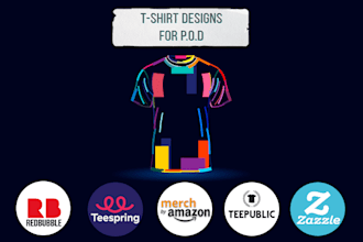 upload design and listing optimization seo on redbubble teepublic amazon merch