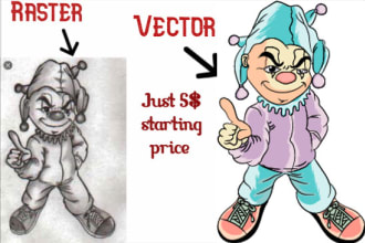 do vector tracing, convert any logo or image to vector art
