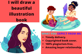 draw a beautiful illustration book