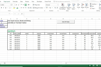 integrate and scrape data from any API service into excel
