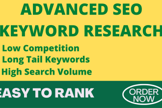 do long tail SEO keyword research and competitor analysis