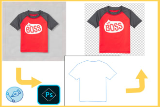 do photo clipping path, background removal, cut out within 2 hours