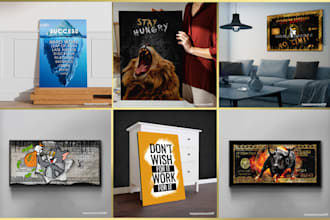 create custom canvas art and wall art for living room interiors