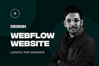 design webflow website or convert figma, adobe xd to webflow