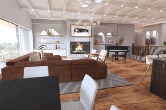 create house exterior design, rendering  using sketchup, lumion