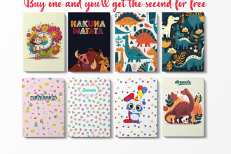 design a distinctive notebook, journal, and planner cover