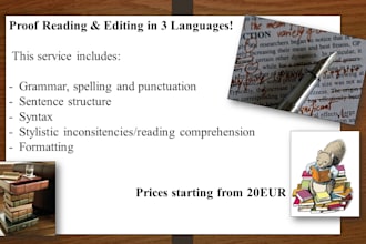 proofread and edit any text