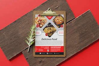 create a creative and minimalist flyer, poster or banner design
