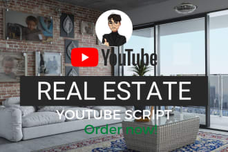 write a youtube script for your real estate channel