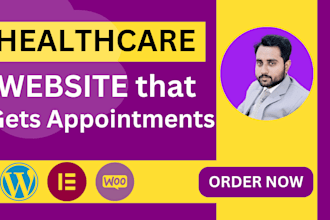 design healthcare website, dental website and medical website