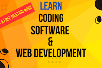 tutor you in coding, software and web development