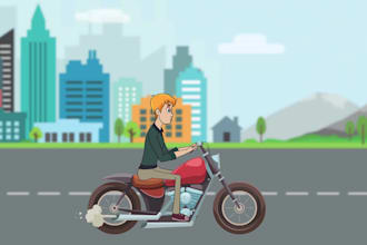 make a 2d cartoon animation video