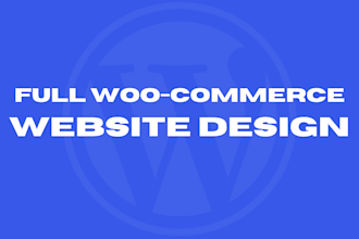 design a clean responsive wordpress and woocommerce website