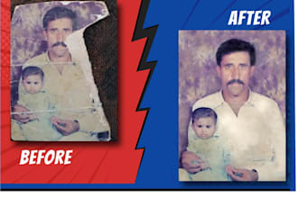 restore old photos and make like new photo
