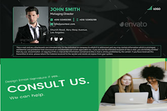 design professional clickable html email signature