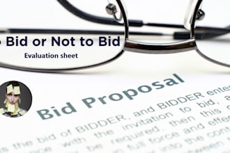 provide you with a bid no bid evaluation sheet for contracts