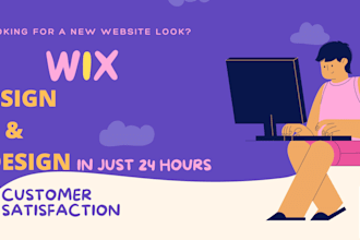 design, develop and redesign wix website professionally