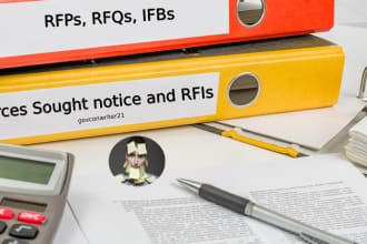 respond to sources sought notices and rfis for your bids
