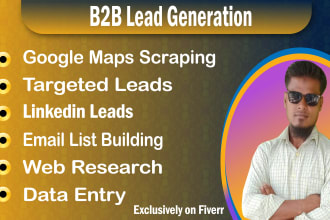 do lead generation, b2b leads, find email address, web and linkedin research