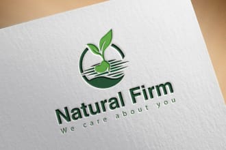 do modern natural logo design for your business
