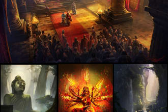 create concept art, nft art game background, isometric