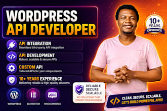 do any API integration on your wordpress website