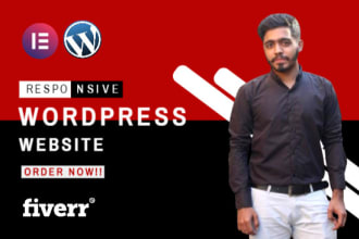 create mobile responsive wordpress website design or blog