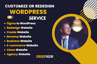 design redesign revamp or customize wordpress website development elementor pro