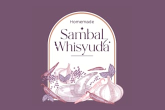 logo design with illustration for small business