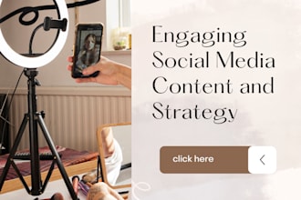 develop engaging social media content and strategy