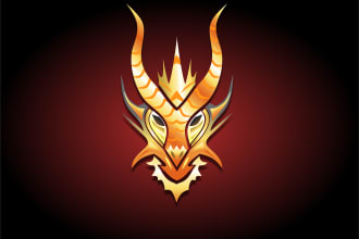 design smoking and restaurant dragon head logo in 24 hours