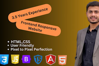 be your frontend developer building responsive frontend