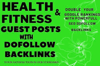 do guest post in HQ health and fitness blogs