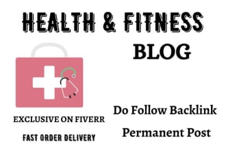 guest blogging health guest post fitness blog with backlinks