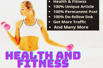 do guest post on health and fitness blog