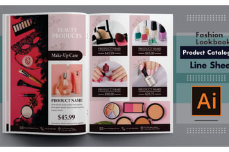 promotional product catalog, fashion lookbook