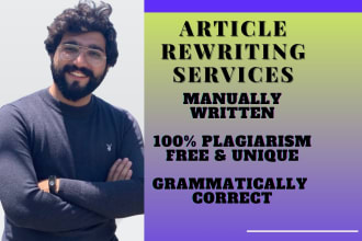 rewrite, paraphrase and edit your content manually