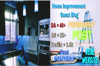 guest post on my high da 40 home improvement website