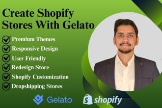 make shopify print on demand store with gelato