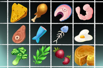 draw props and objects for your 2d game in raster