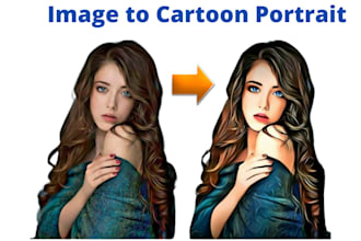 draw amazing portrait cartoon profile picture