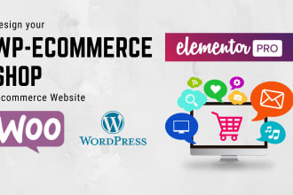 design online store, online shop, woocommerce website