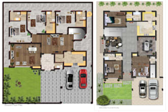 render all plans master plan,site plan in photoshop
