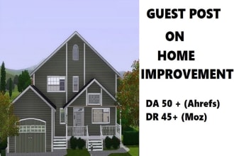 give you guest post on home improvement high da blog