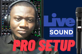 help setup sound, pa systems and mic as an audio engineer