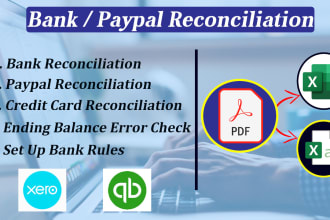 do bank and paypal reconciliation in quickbooks online and xero