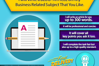 write a business blog article column feature