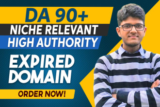 provide you high authority expired domains with da90 backlinks